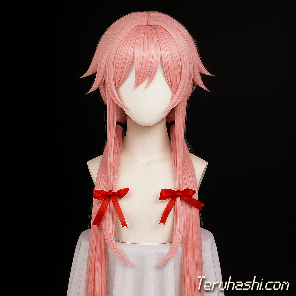 The Future Diary "Yuno Gasai" 1:1 Handcrafted "Bubblegum" Wig