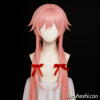 The Future Diary "Yuno Gasai" 1:1 Handcrafted "Bubblegum" Wig