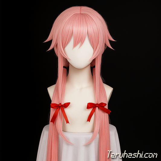 The Future Diary "Yuno Gasai" 1:1 Handcrafted "Bubblegum" Wig
