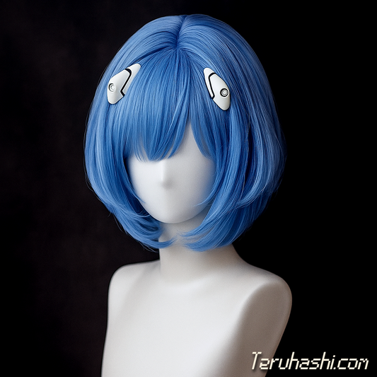 Rei Ayanami 1:1 Handcrafted "Sky Blue" Wig
