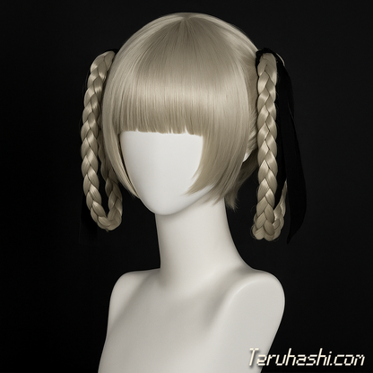 Kirari Momobami 1:1 Handcrafted Platinum Blonde Wig