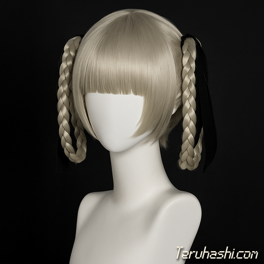 Kirari Momobami 1:1 Handcrafted Platinum Blonde Wig