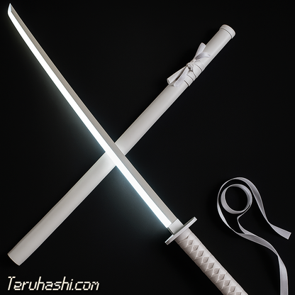 Handmade "Rukia Kuchiki" Ice White Led Samurai Katana