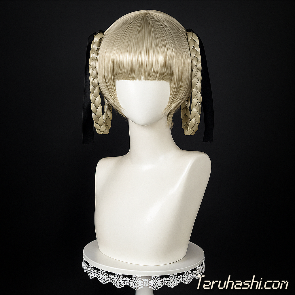 Kirari Momobami 1:1 Handcrafted Platinum Blonde Wig