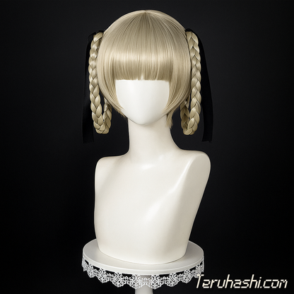 Kirari Momobami 1:1 Handcrafted Platinum Blonde Wig