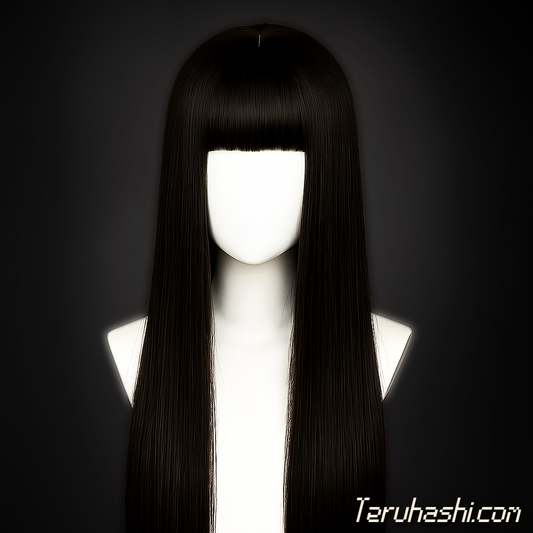 Yumeko 1:1 Handcrafted Black Wig (w/Bangs)